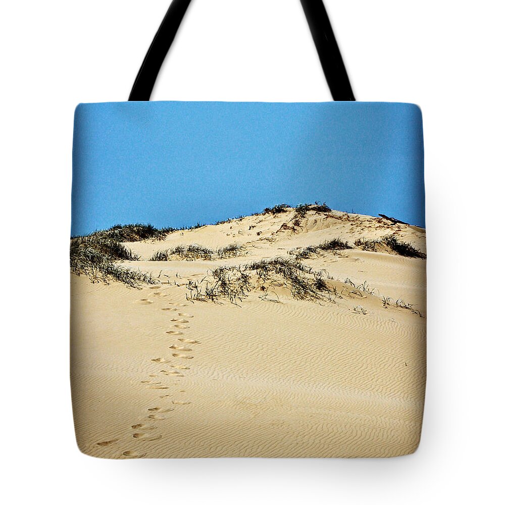 Dune Tote Bag featuring the photograph Up the Dune by Sarah Lilja