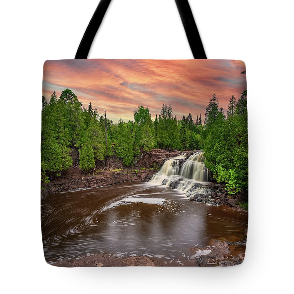 Gooseberry Falls Tote Bag featuring the photograph Upper Gooseberry Falls by Sebastian Musial