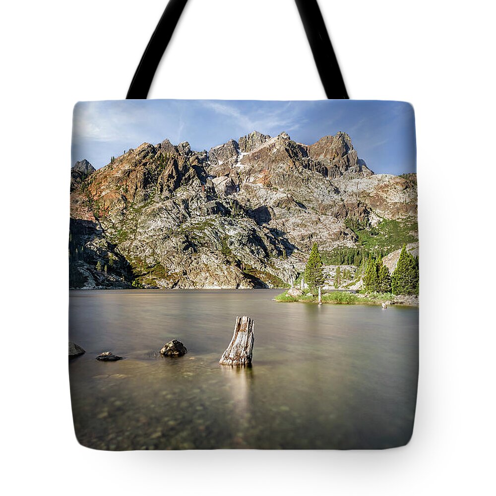 Lake Tote Bag featuring the photograph Upper Sardine Lake by Gary Geddes