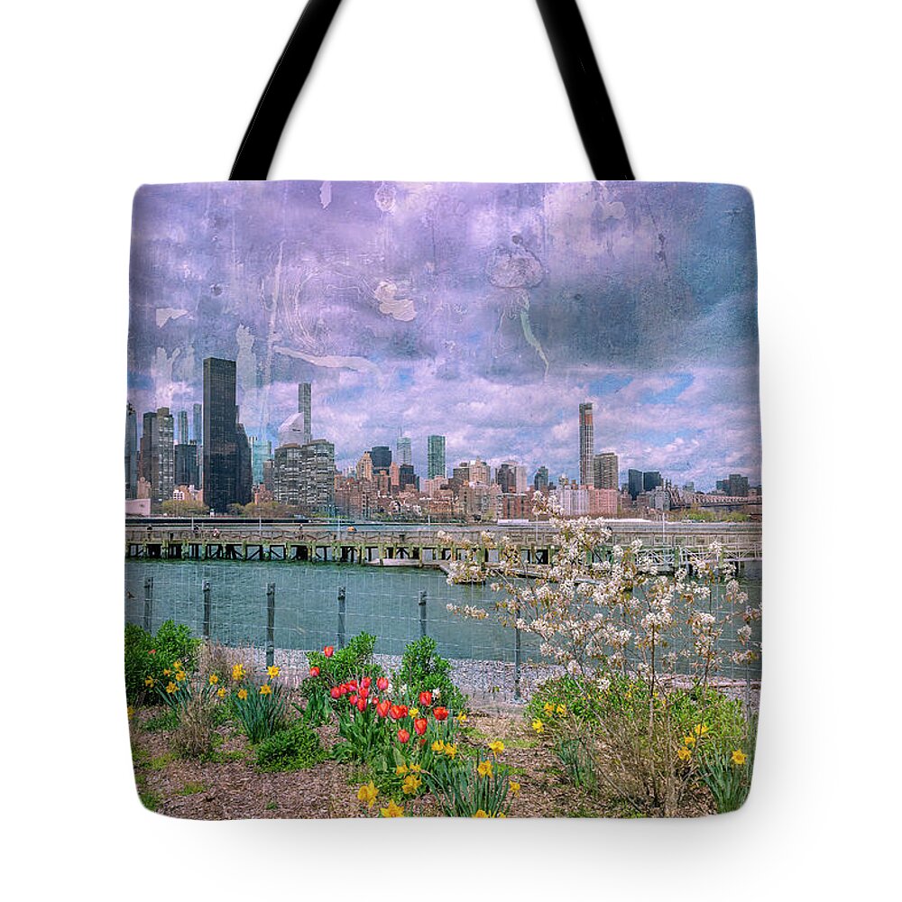 Spring Tote Bag featuring the photograph Urban Spring by Cate Franklyn