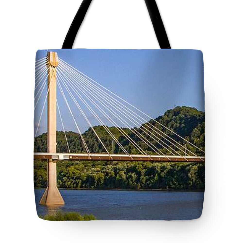 Landscape Tote Bag featuring the photograph US Grant Bridge Panoramic by Kevin Craft