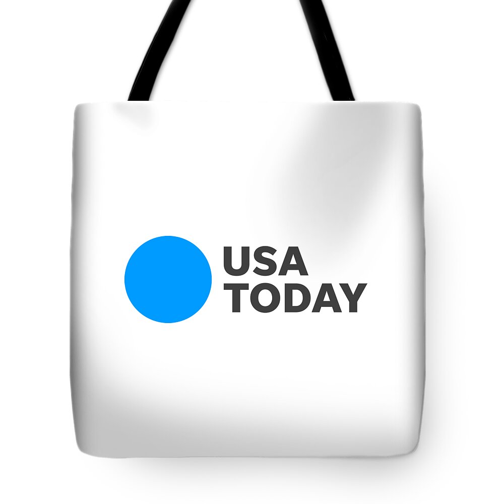 Usa Today Tote Bag featuring the digital art USA TODAY Black Logo by Gannett Co