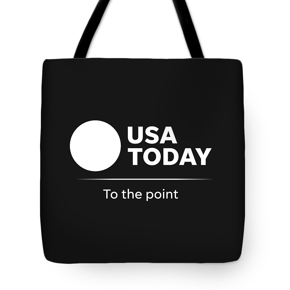 Usa Today To The Point White Logo Tote Bag