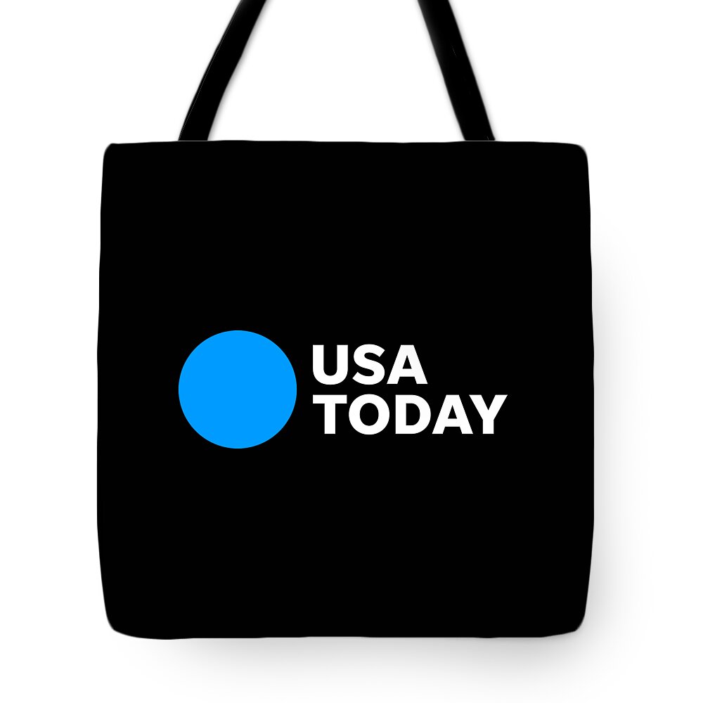 Usa Today White Logo Tote Bag