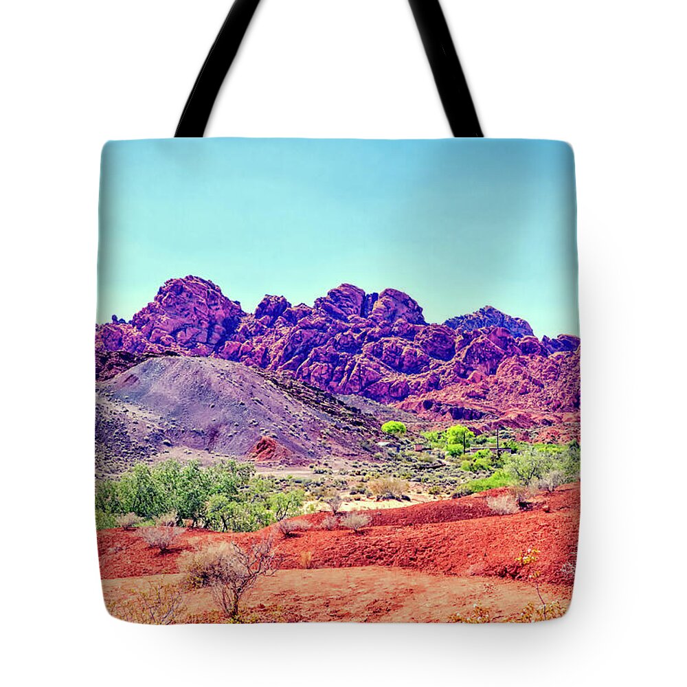 Valley Of Fire Tote Bag featuring the photograph Valley of Fire State Park, Nevada by Tatiana Travelways