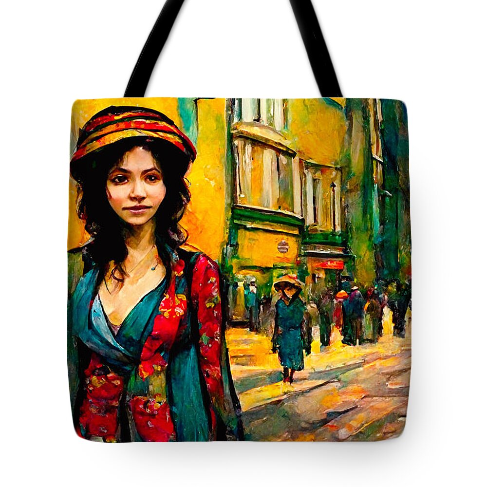 Vincent Van Gogh Tote Bag featuring the digital art Van Gogh #9 by Craig Boehman