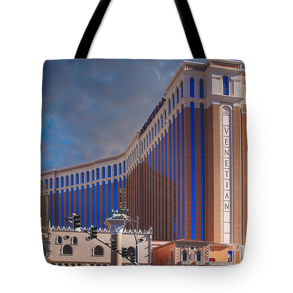 Venetian Tote Bag featuring the photograph Venetian Hotel Vegas by Chris Smith