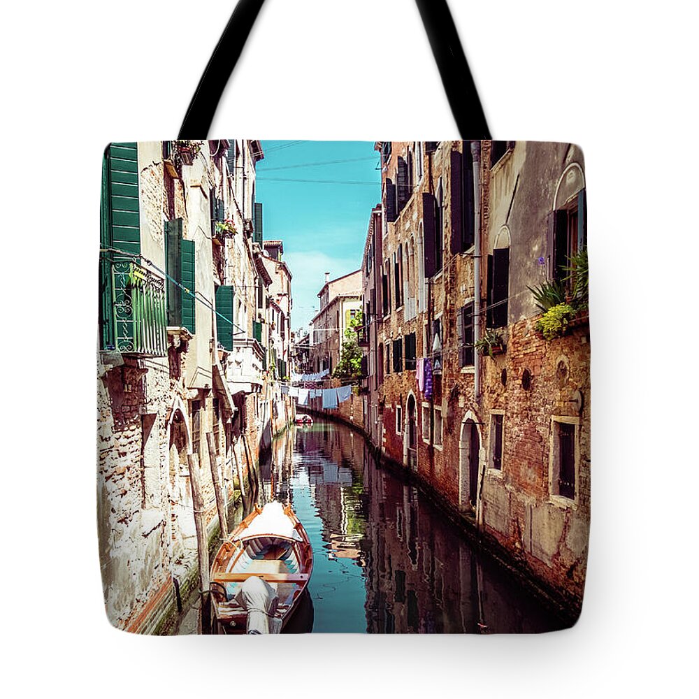 Italy Tote Bag featuring the photograph Venice #2 by Alberto Zanoni
