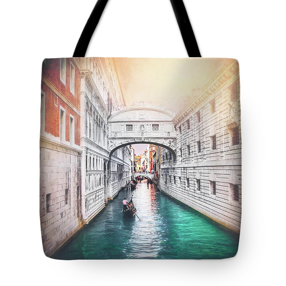 Bridge Of Sighs Tote Bag featuring the photograph Venice Italy Bridge of Sighs by Carol Japp