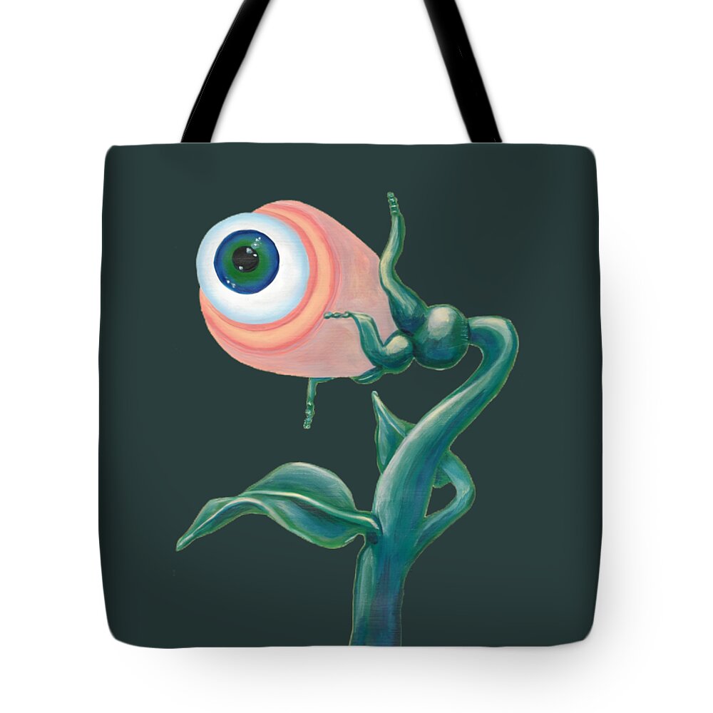 Surreal Tote Bag featuring the painting Venus Eye Snap by Vicki Noble
