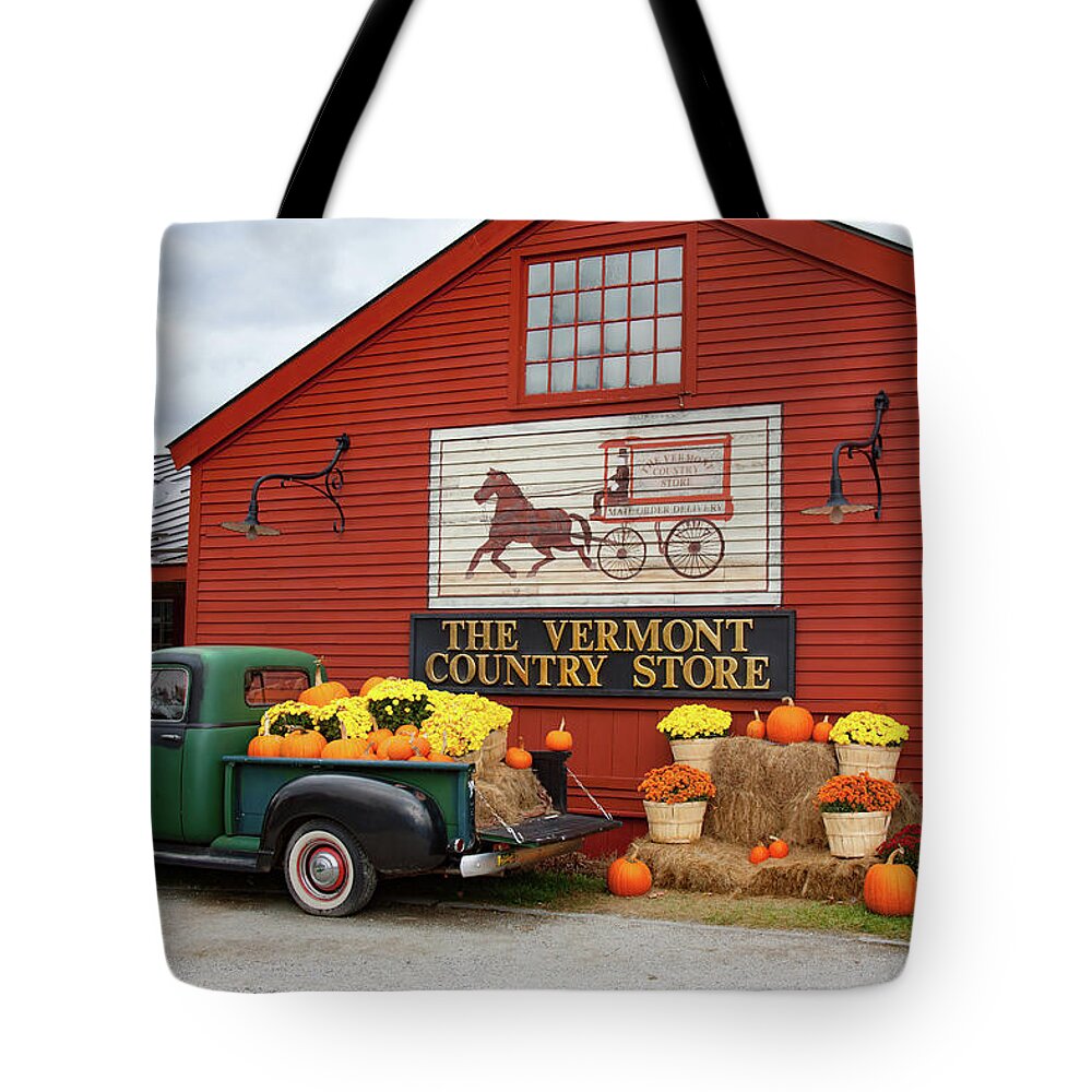 Vermont Country Store Tote Bag featuring the photograph Vermont Country Store by Jeff Folger
