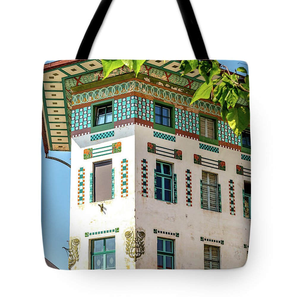 Old Tote Bag featuring the photograph Vienna Secession Style in Ljubjana by W Chris Fooshee