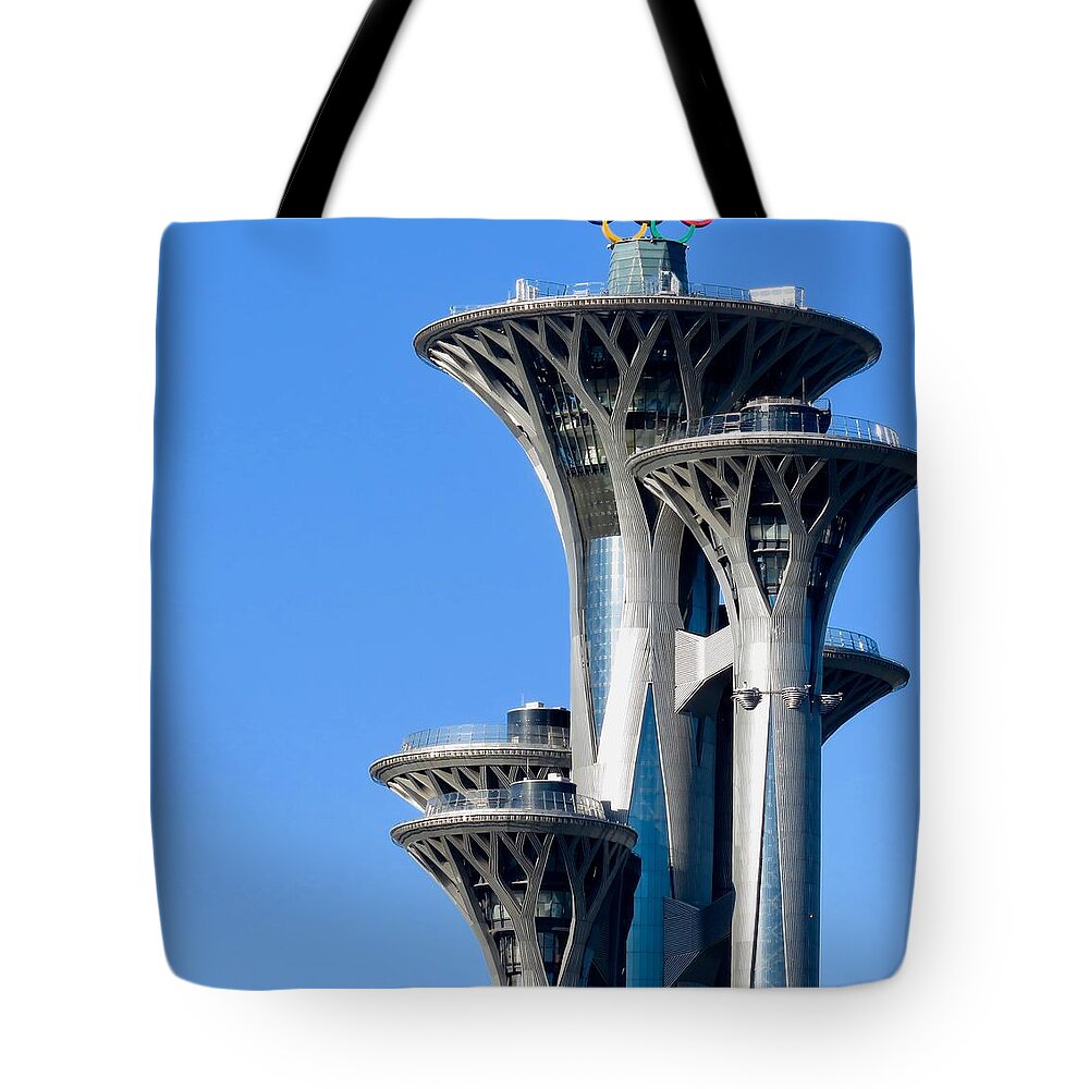 China Tote Bag featuring the pyrography View Finder by Kerry Obrist