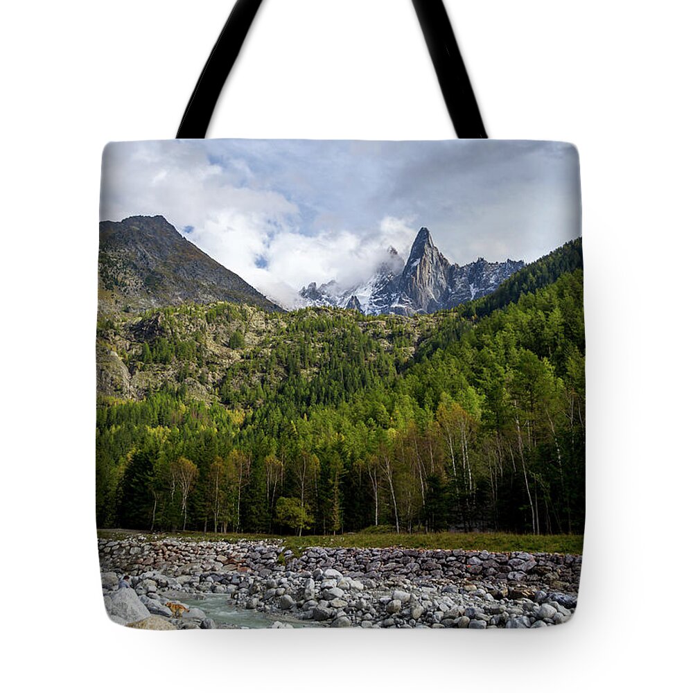 River Tote Bag featuring the photograph View from the river by Andrew Lalchan