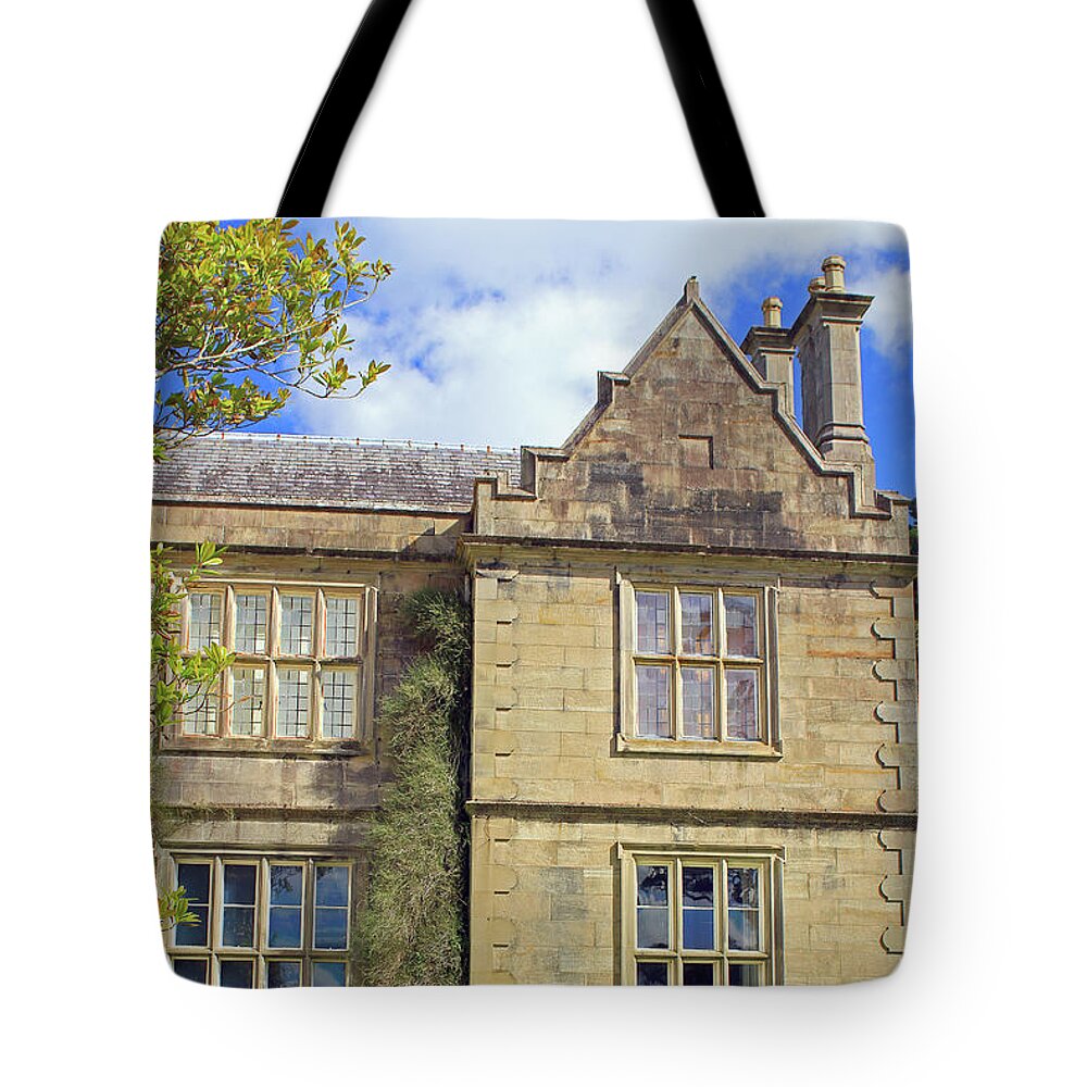 Building Tote Bag featuring the photograph View Of The Rose Garden by Jennifer Robin