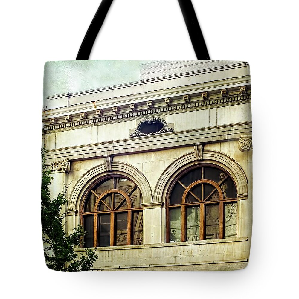 Architecture Tote Bag featuring the photograph View On Elm by Melissa Bittinger