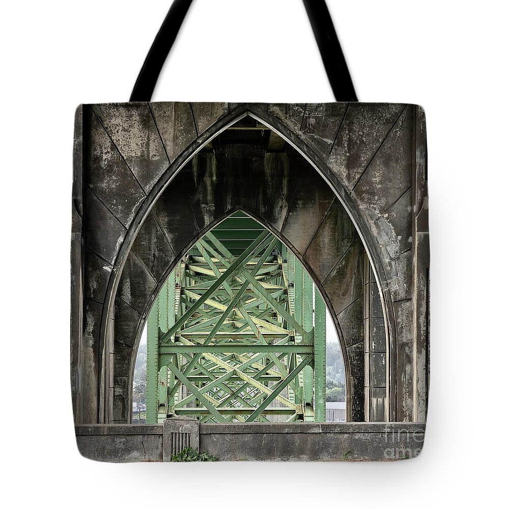 Bridge Tote Bag featuring the photograph View To The Future by Sandra Bronstein