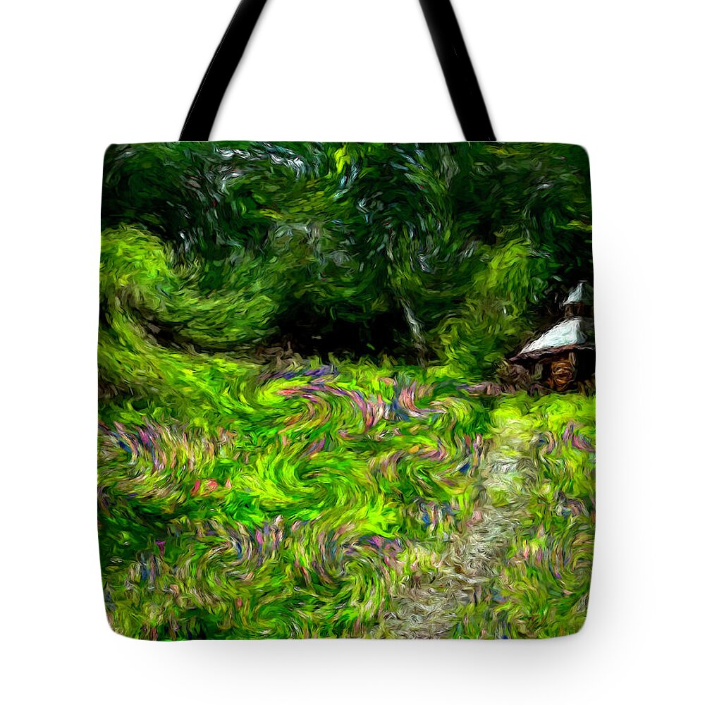 Lupinefest Tote Bag featuring the photograph Vincents Swirling Mind by Wayne King