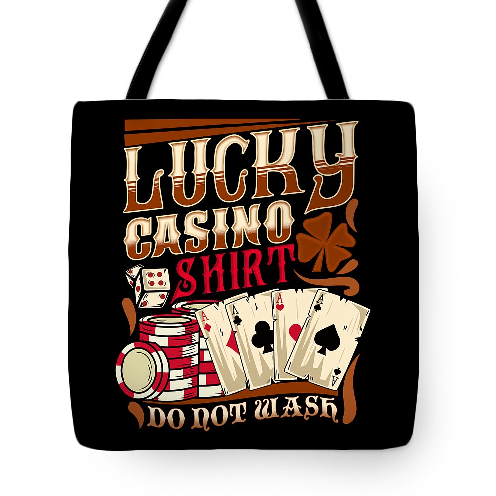 Vintage Lucky Casino print Vegas Jackpot Gambling Tote Bag by Bi Nutz -  Pixels