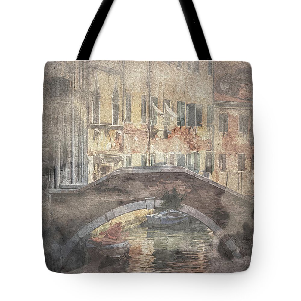 Ancient Tote Bag featuring the photograph Vintage Venice by Chris Fletcher