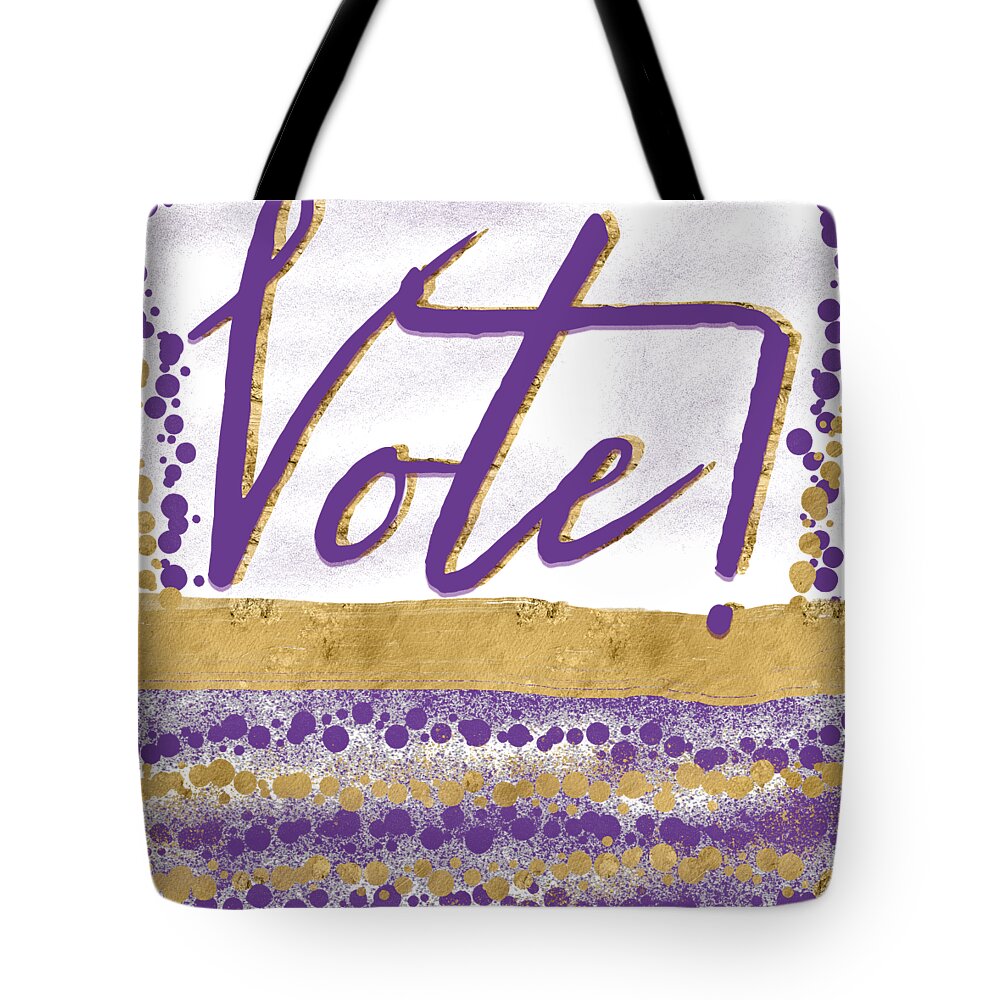 Vote Tote Bag featuring the digital art Vote by Bentley Davis
