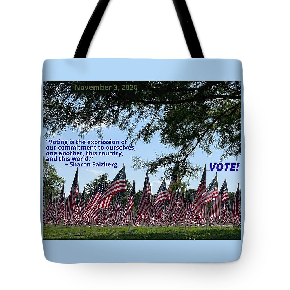 Tree Tote Bag featuring the photograph Vote by Lee Darnell