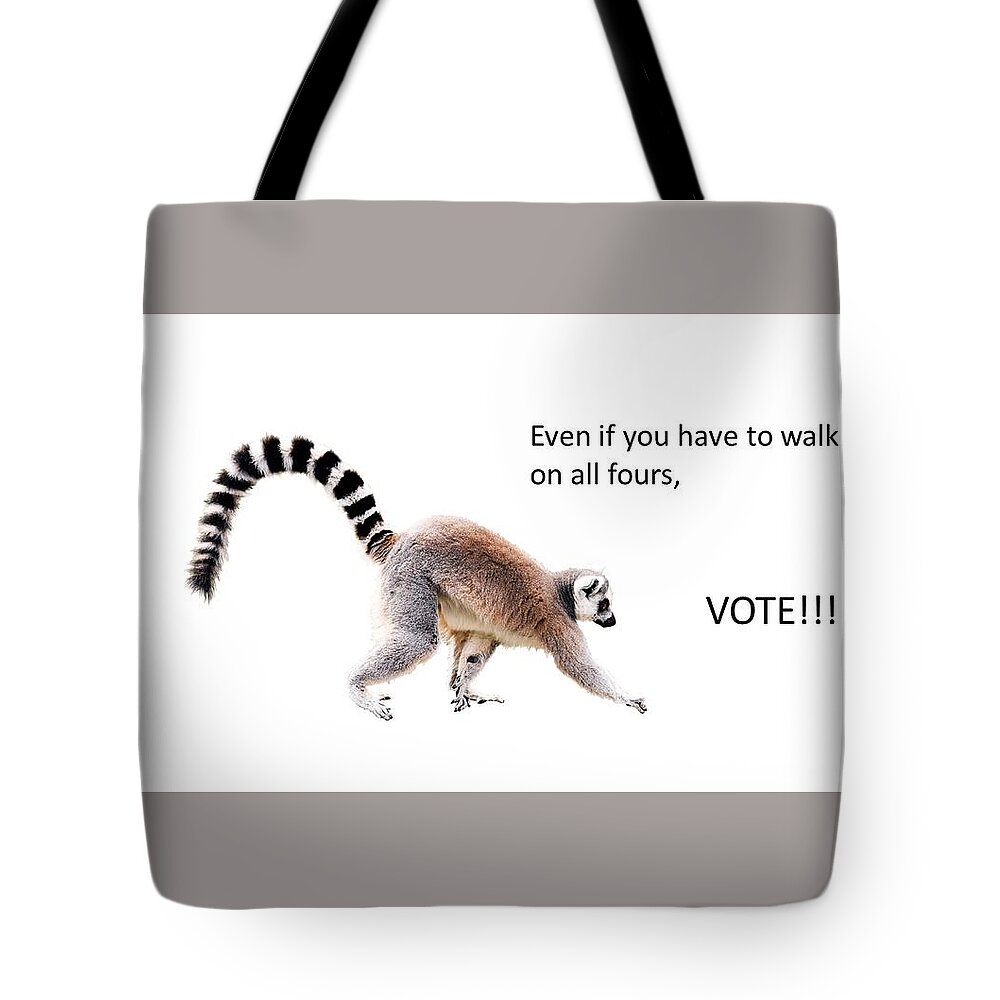 Vote Tote Bag featuring the mixed media Vote No Matter What by Nancy Ayanna Wyatt