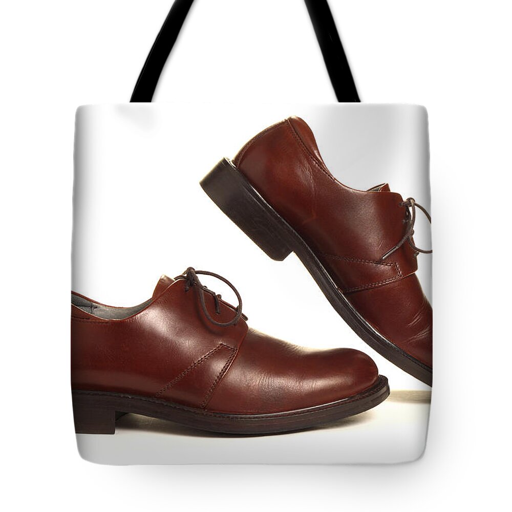 Shoes Tote Bag featuring the photograph Walking Shoes by Olivier Le Queinec