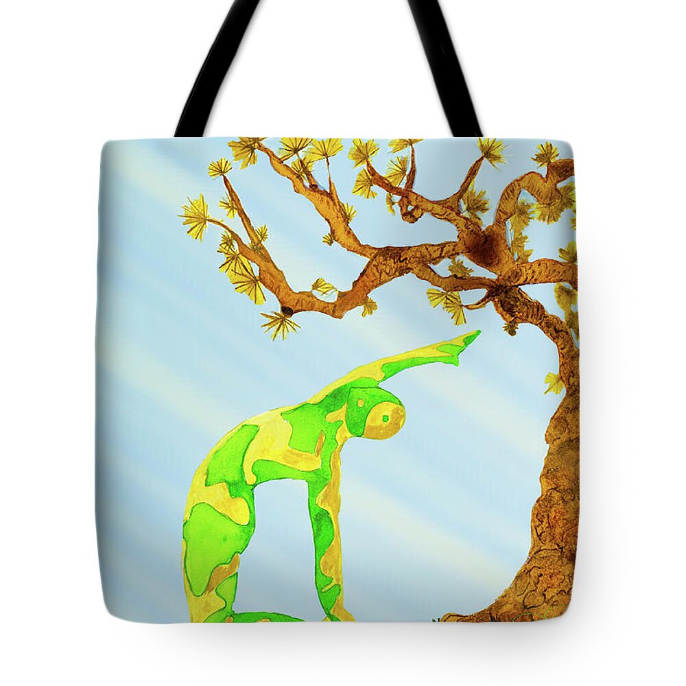 Art Tote Bag featuring the painting Warming Rays by Dee Browning