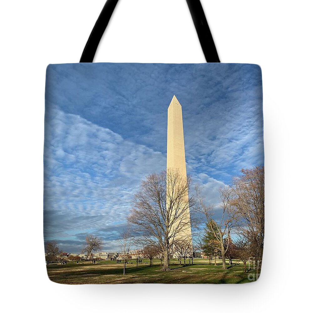  Tote Bag featuring the photograph Washington Monument by Annamaria Frost