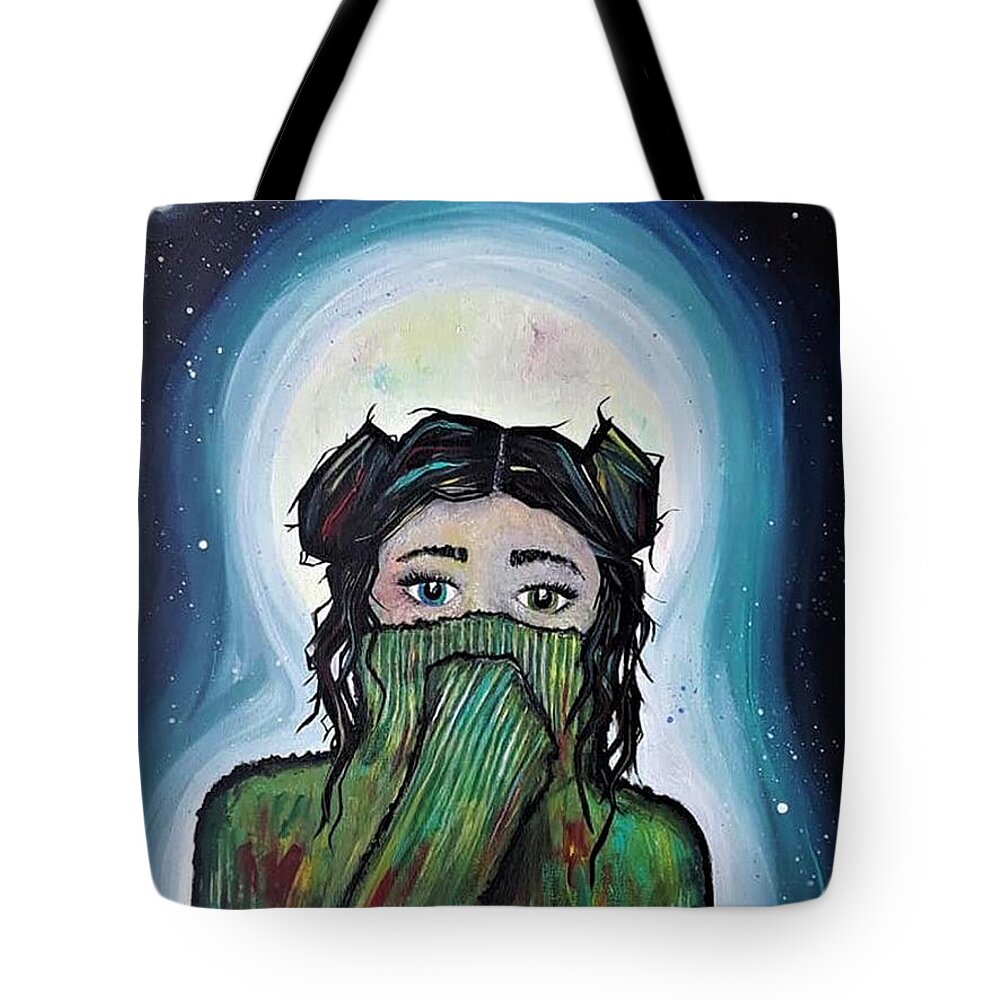 Covid Tote Bag featuring the painting Wasted Youth by April Reilly