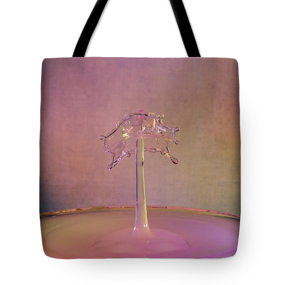 Abstract Tote Bag featuring the photograph Pretty in Pink by Sue Leonard