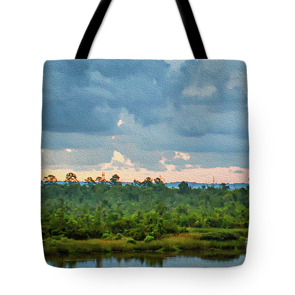 Watercolor Tote Bag featuring the photograph Water Color Sky by Patti Powers