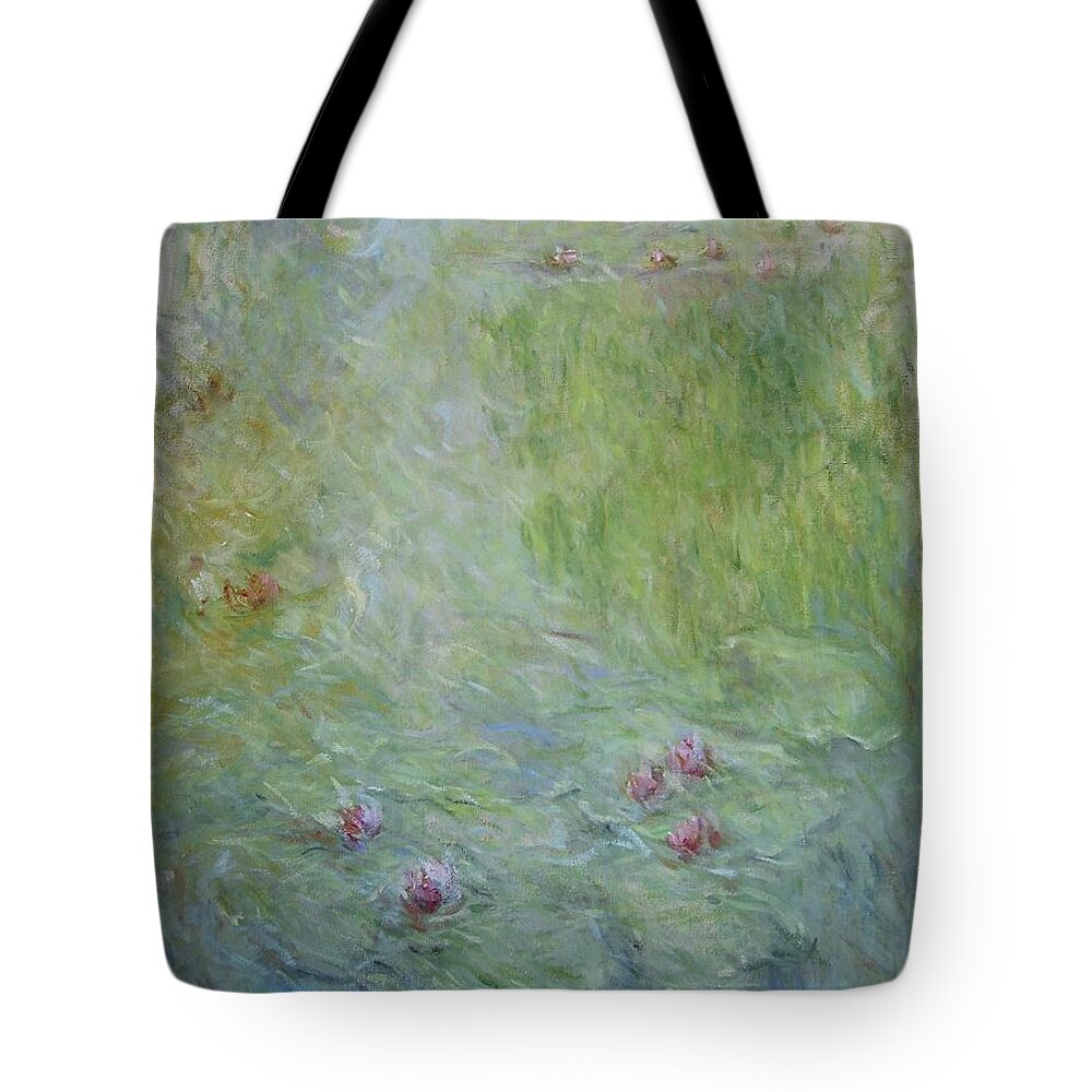 Nymphaea Tote Bag featuring the painting Water Lily Nymphaea Nr 1 by Pierre Dijk