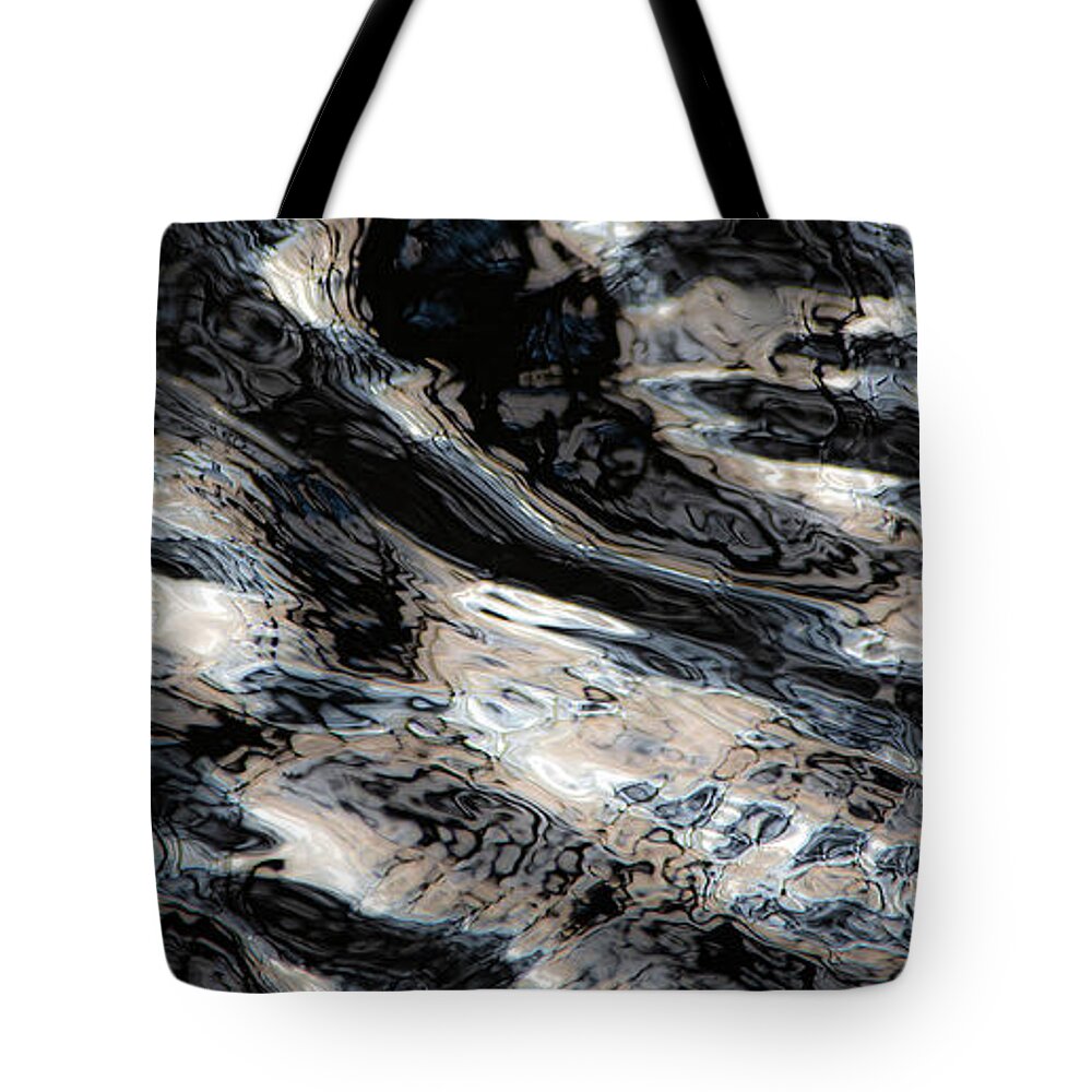 Blue Tote Bag featuring the photograph Water Topography II by Linda Bonaccorsi