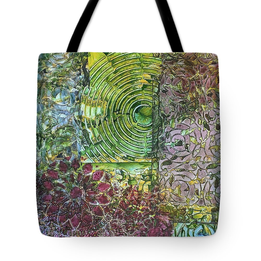 Watercolor Abstract Tote Bag featuring the painting Watercolor Abstract Day 98 by Cathy Anderson