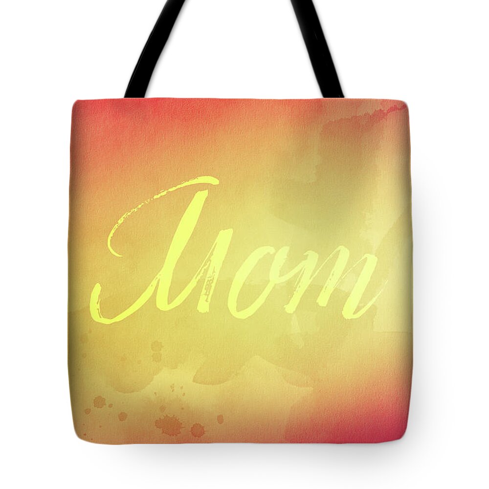 Watercolor Tote Bag featuring the digital art Watercolor Art Mom 2 by Amelia Pearn