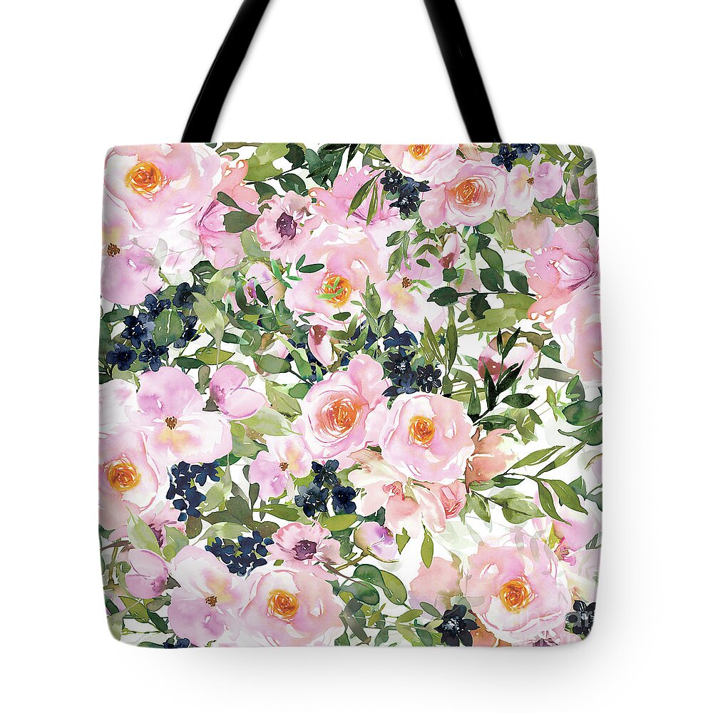 Flowers watercolour painting, Pink and White, Rose Painting Tote Bag by  Megan Morris - Pixels