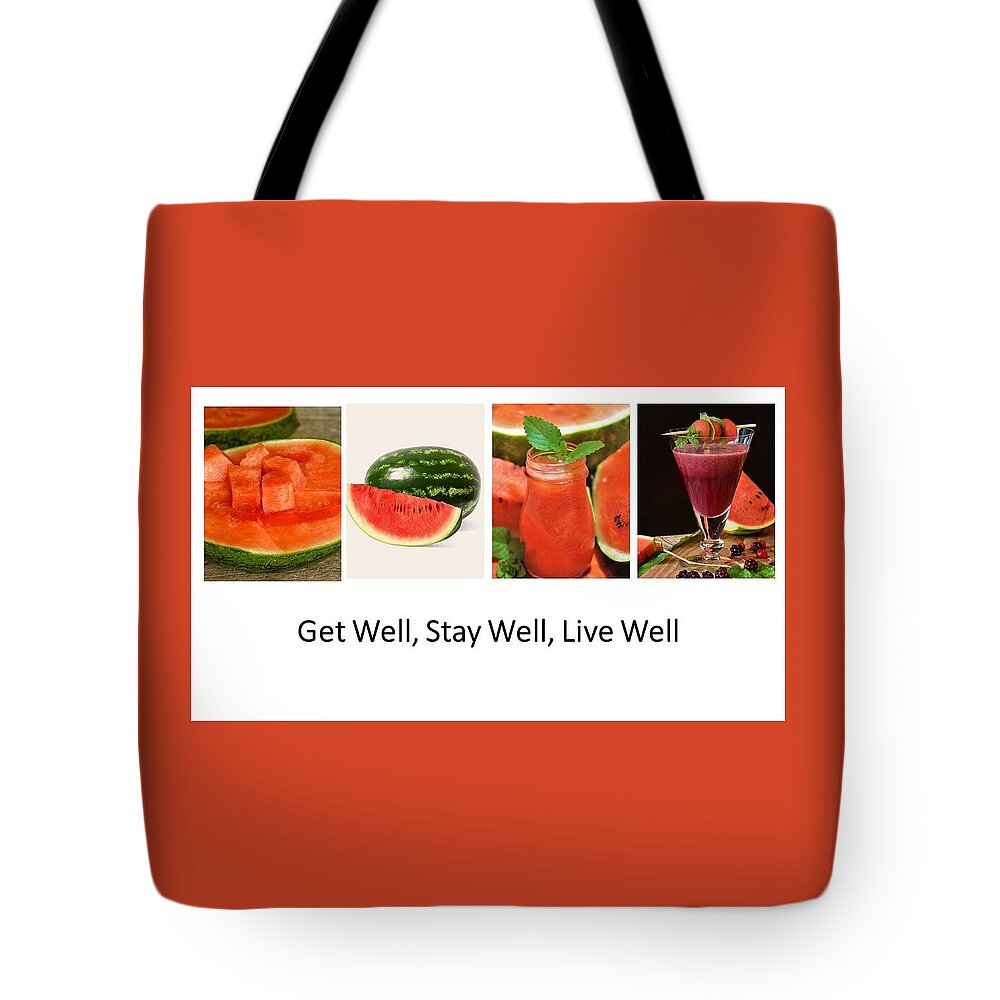 Watermelon Tote Bag featuring the photograph Watermelon Smoothies by Nancy Ayanna Wyatt