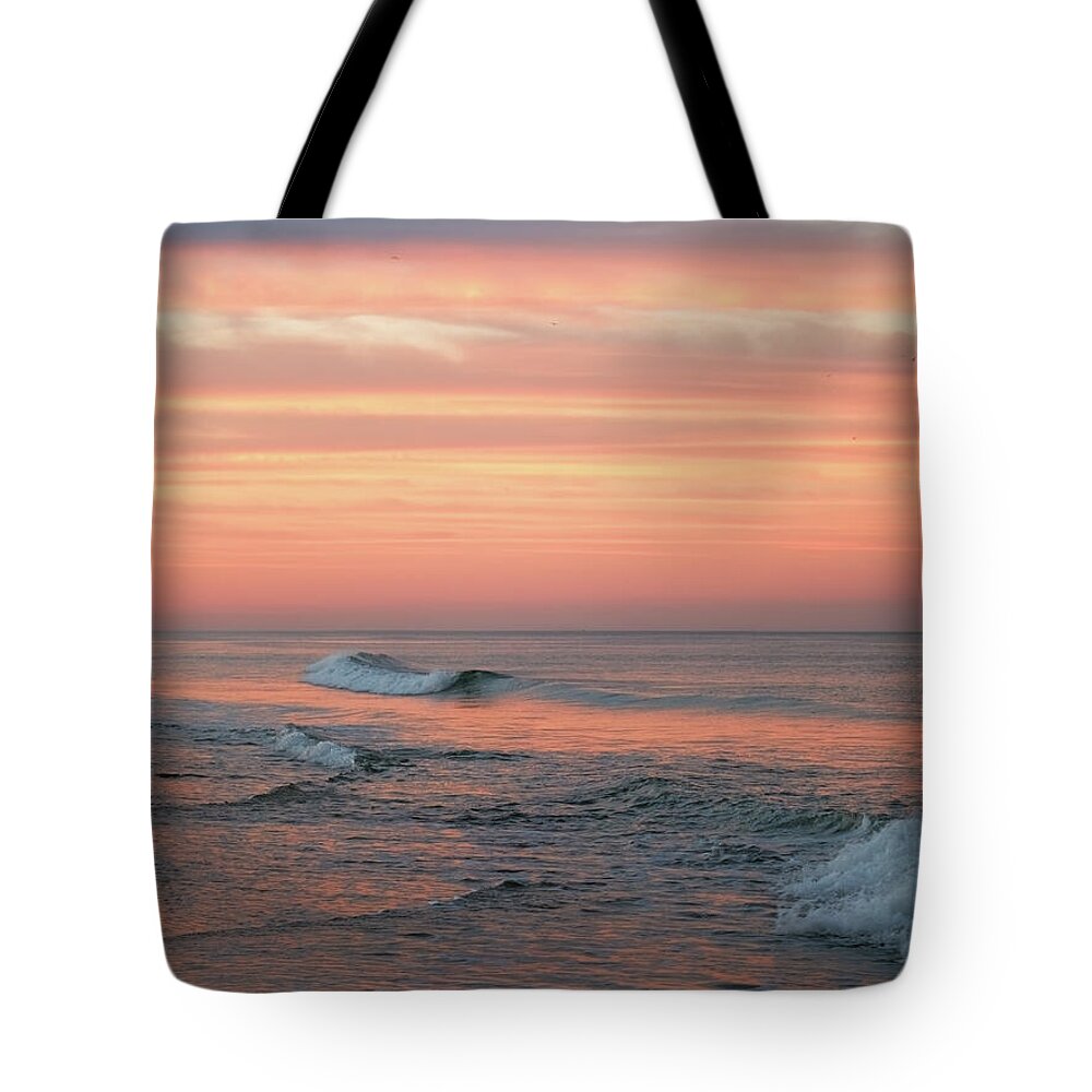 Virginia Beach Tote Bag featuring the photograph Waves by Rachel Morrison
