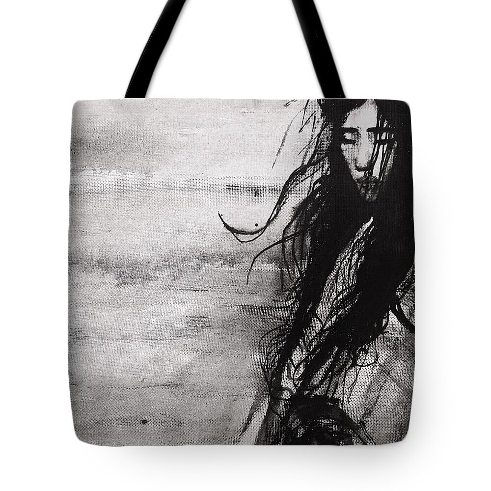 Portrait Art Tote Bag featuring the painting We Dreamed Our Dreams by Jarmo Korhonen aka Jarko