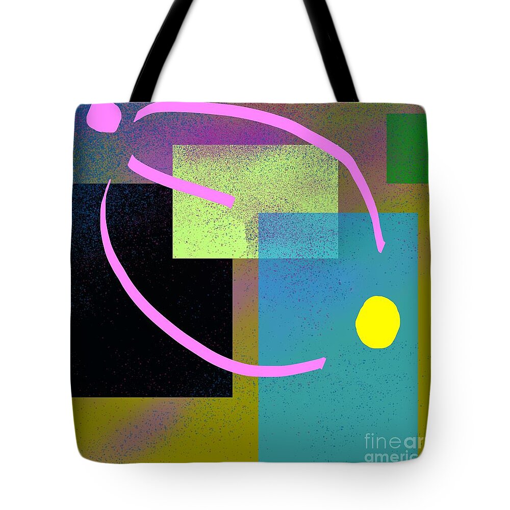Abstraction Tote Bag featuring the digital art We Were Given New Words by Jeremiah Ray