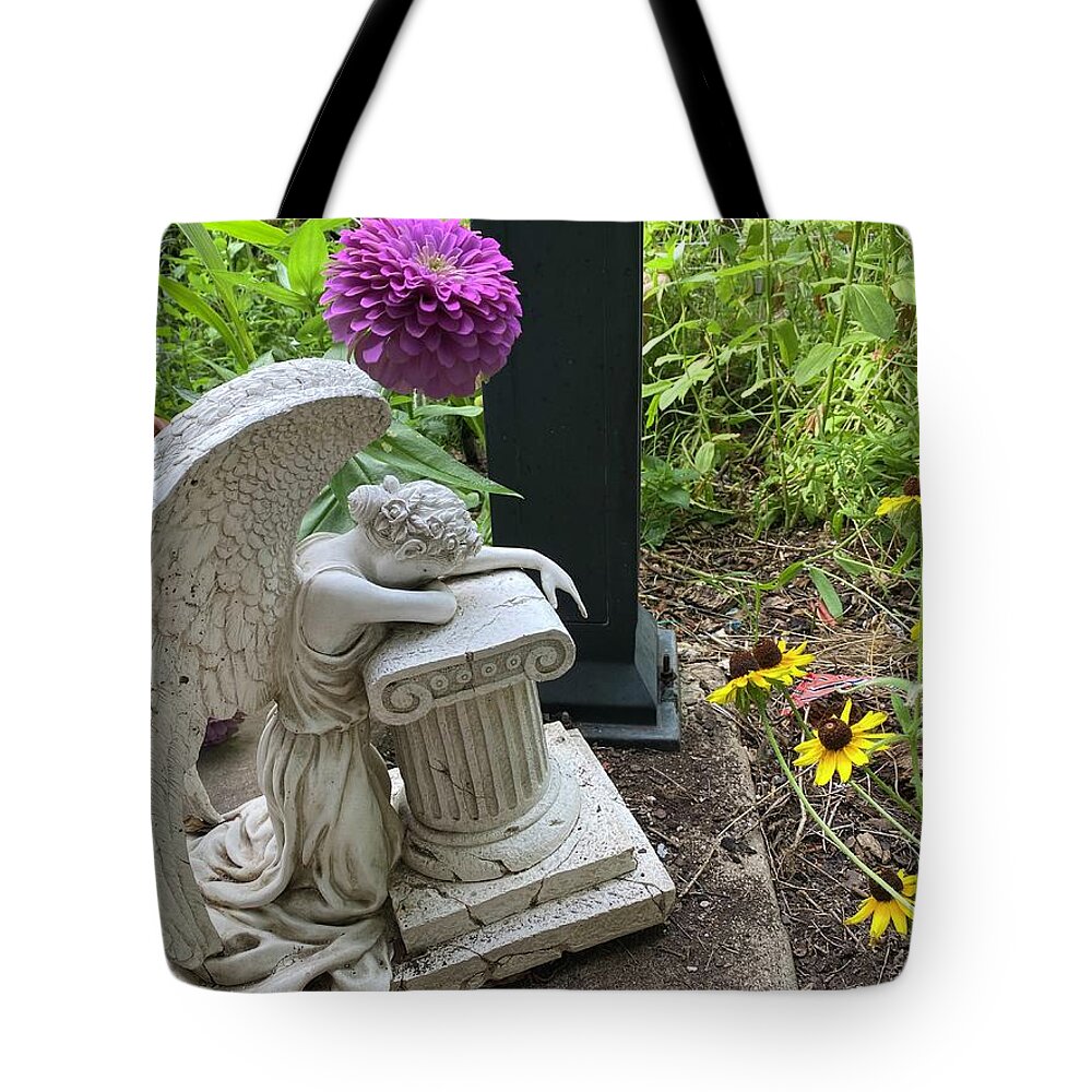  Tote Bag featuring the photograph Weeping Angel II by Melissa Torres