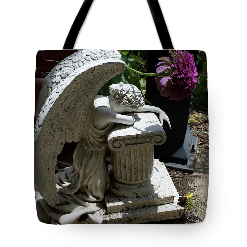  Tote Bag featuring the photograph Weeping Angel III by Melissa Torres