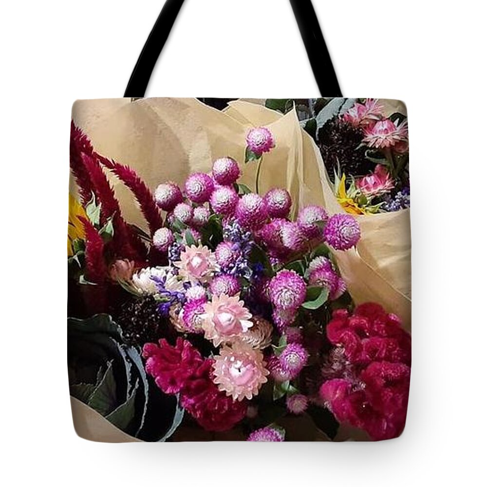 Wegmans Floral Bouquet Tote Bag by Charlotte Gray - Pixels