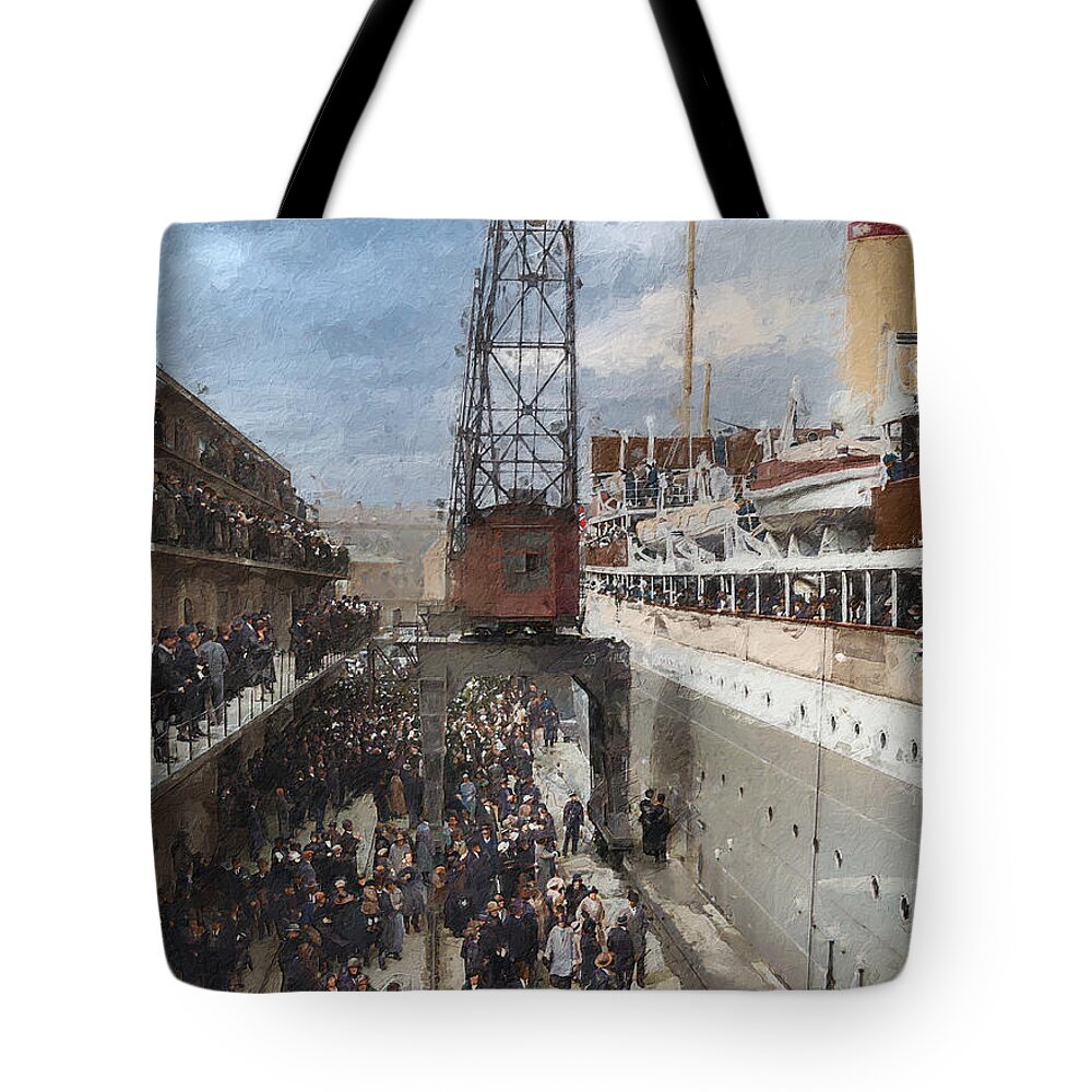Steamer Tote Bag featuring the digital art Welcome Home by Geir Rosset