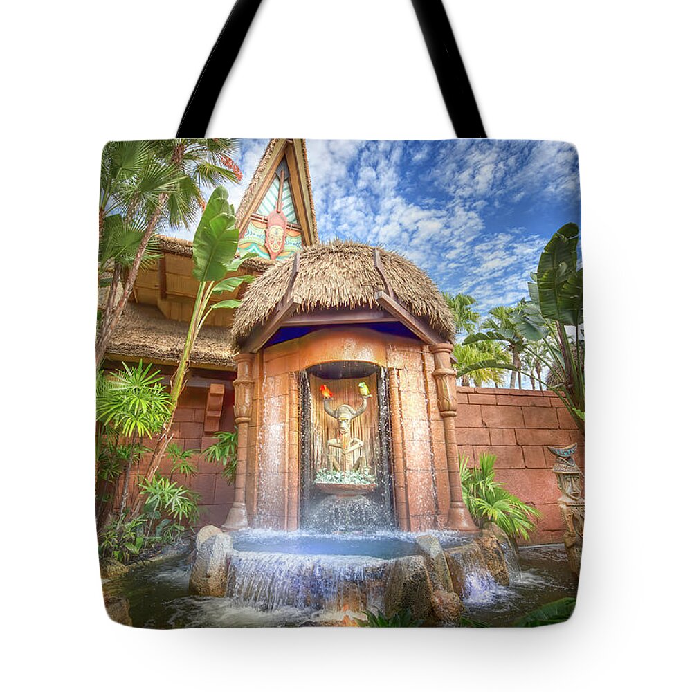 Tiki Room Tote Bag featuring the photograph Welcome to the Tiki Room by Mark Andrew Thomas