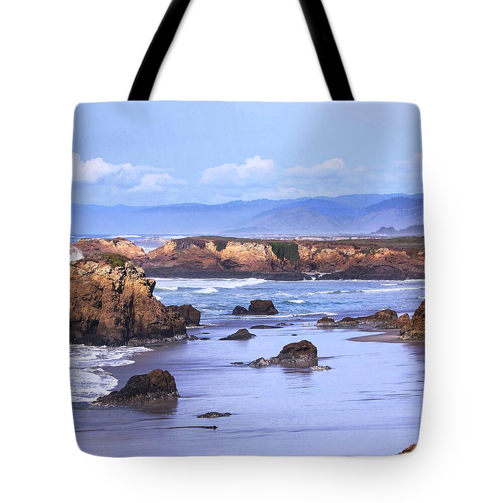 Pacific Ocean Tote Bag featuring the photograph West Coast Blues by Kandy Hurley