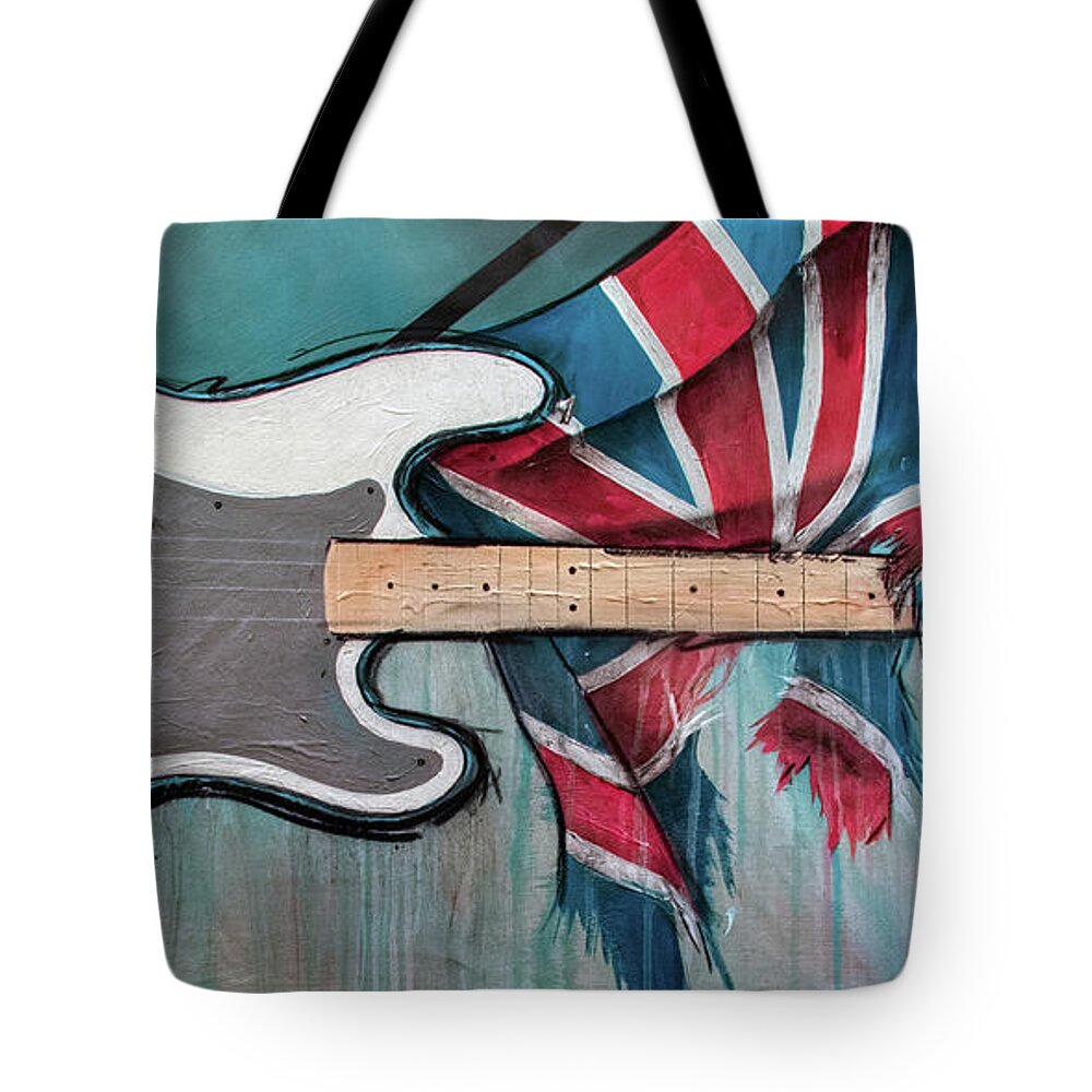 Music Tote Bag featuring the painting West Ham Trooper by Sean Parnell
