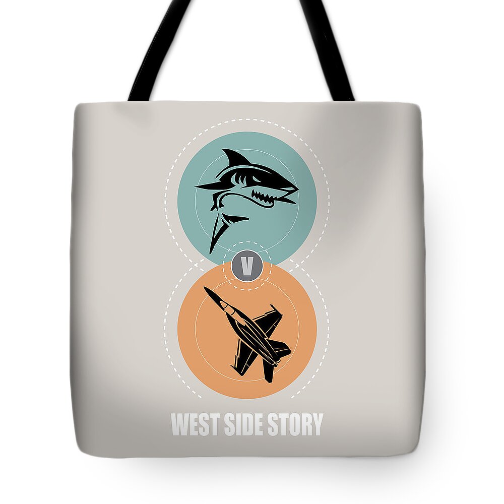 West Side Story Tote Bag featuring the digital art West Side Story - Alternative Movie Poster by Movie Poster Boy